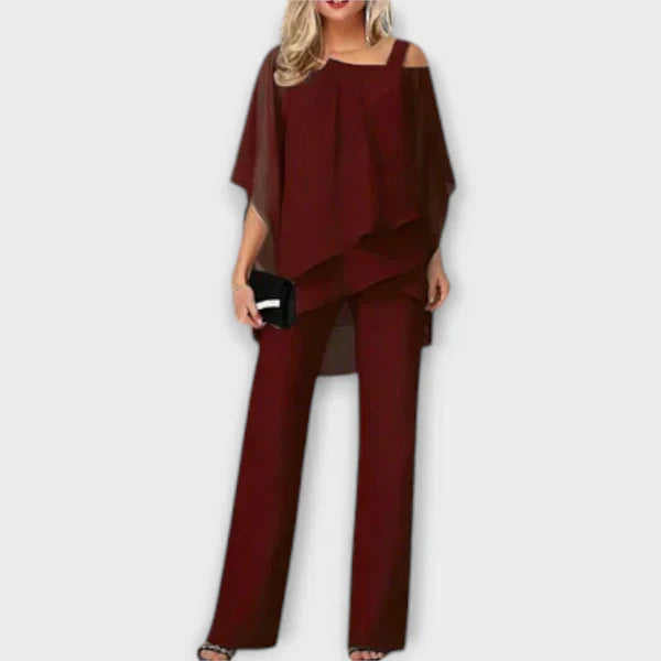 Chiffonové večerní set