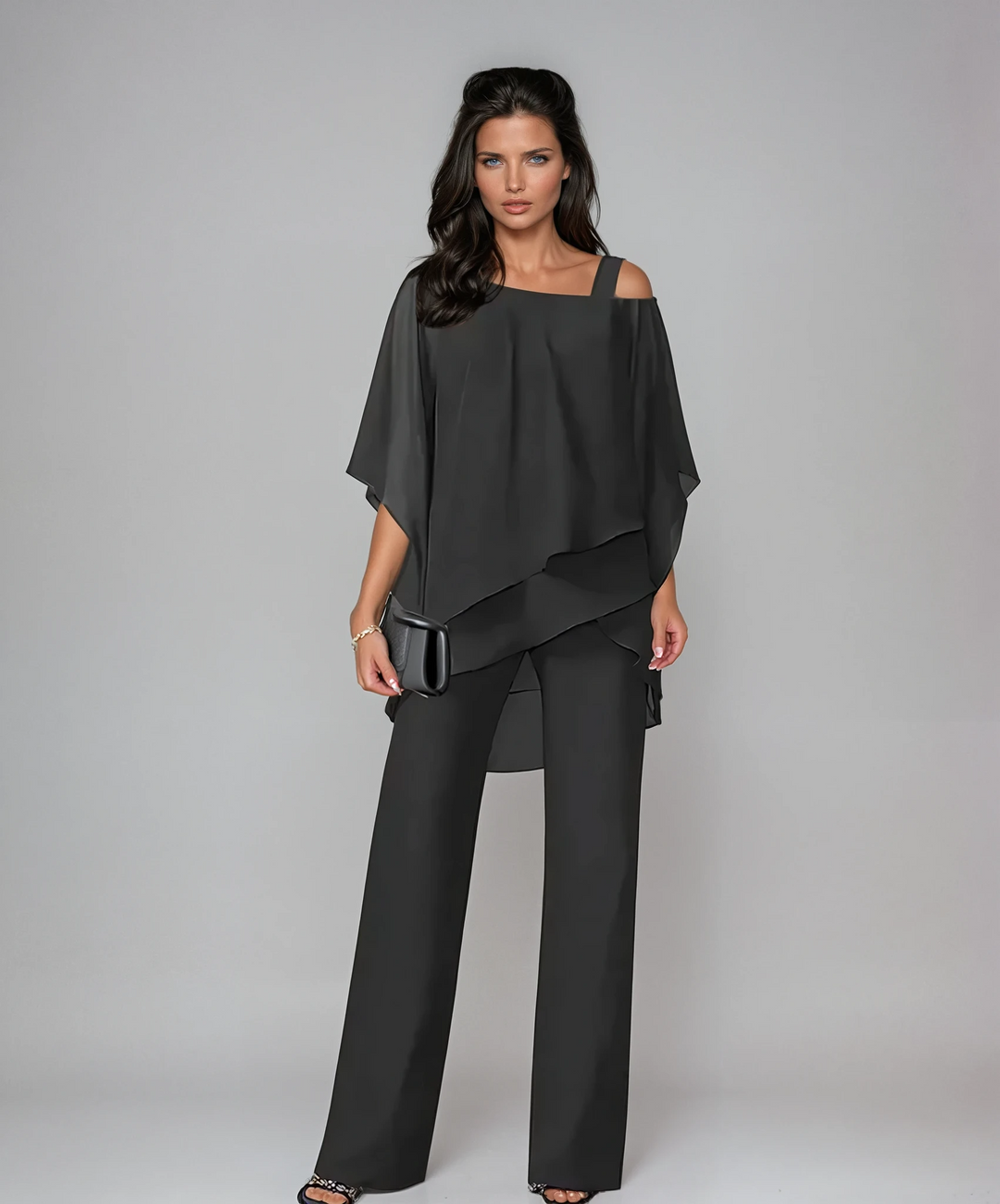 Tereza – Elegantní dámský set s volnou halenkou a kalhotami