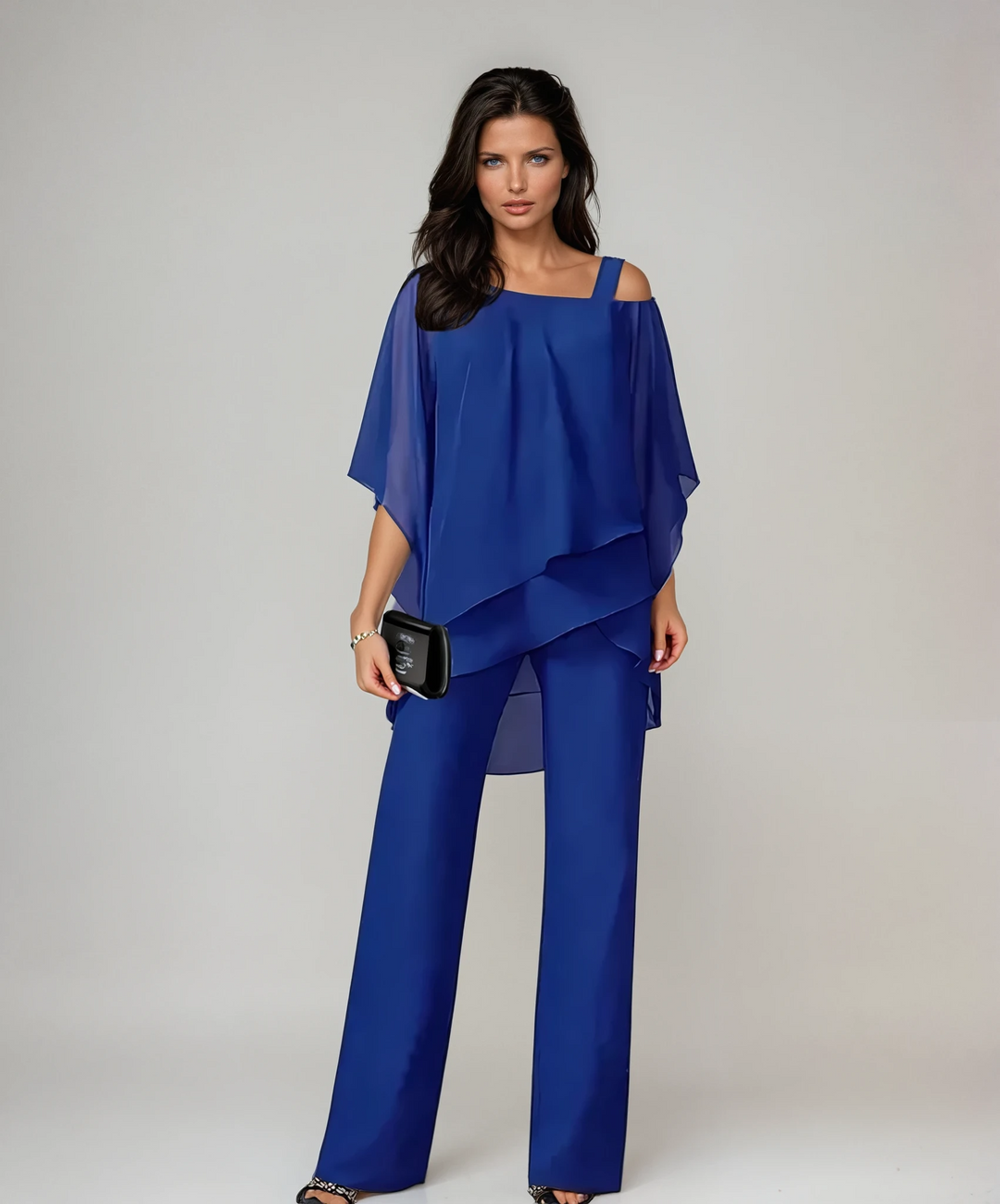 Tereza – Elegantní dámský set s volnou halenkou a kalhotami