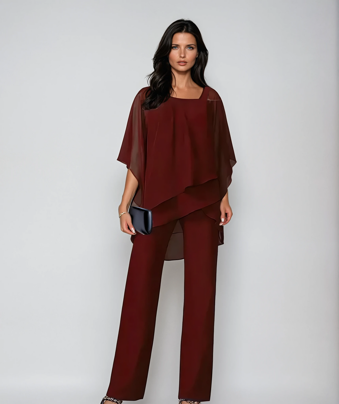 Tereza – Elegantní dámský set s volnou halenkou a kalhotami